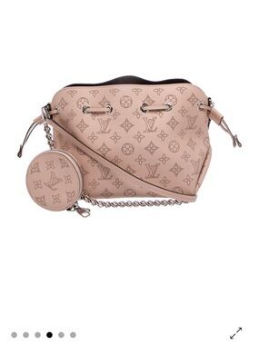 Louis Vuitton Mahina Leather Bella Pink  Monogram Crossbody w/Coin Pouch